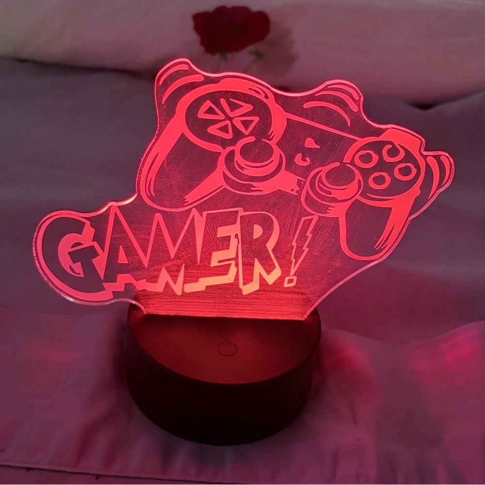 LED Gamer & Controller 7 Different Color Night Light